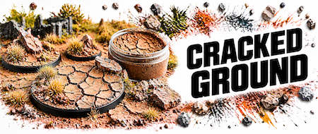 Cracked earth textures for miniature bases, dioramas and gaming terrain